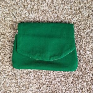 Pocket‎ Wallet Small Clutch Card Holder Green Bright Lines Handmade